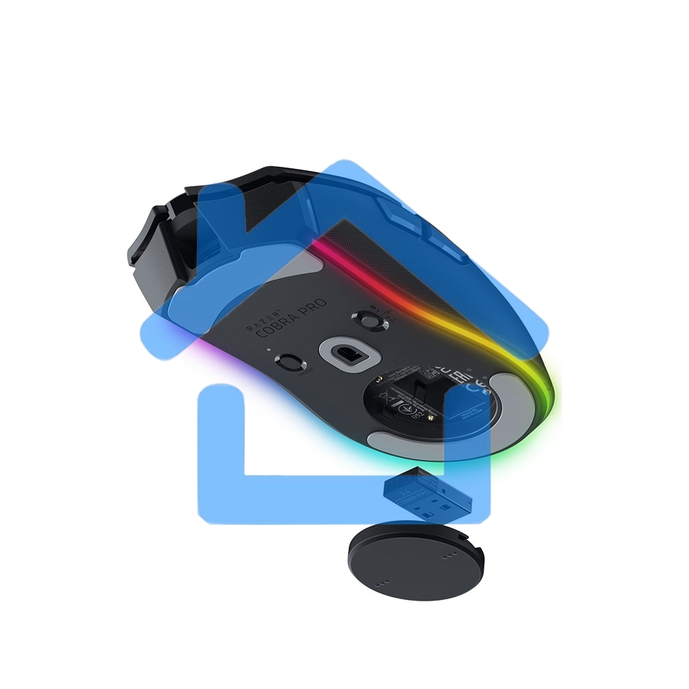 Мышь беспроводная/проводная Razer Cobra Pro черный, 30000 dpi, радиоканал, Bluetooth, USB, кнопки - 8