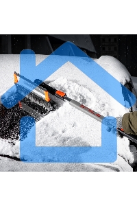 Щетка STELS 55299 щетка-сметка для снега со скребком поворотная голова