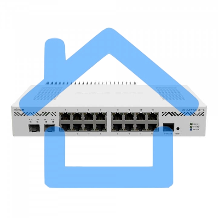 Маршрутизатор Mikrotik CCR2004-16G-2S+PC