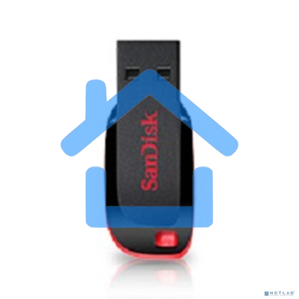 Флешка USB R/W Sandisk 64Gb Cruzer Blade SDCZ50-064G-B35 USB2.0 черный/красный