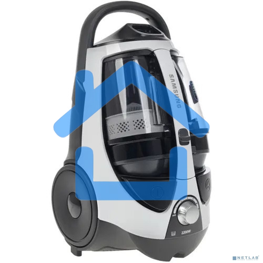 Пылесос Samsung VCC8835V37 белый/черный, 430/2200 Вт, уборка сухая, пылесборник контейнер 2 л