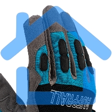 Перчатки универсальные комбинированные, с защитными накладками, STYLISH, размер L (9) Gross