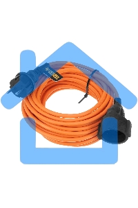 Удлинитель-шнур силовой Garden Series, б/з, ПВС, 10м, 1 розетка, 2*1,5 мм Denzel