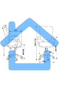 Кресло компьютерное Бюрократ CH-540AXSN/26-28 черный