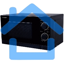 Микроволновая печь Sharp R6000RK черный, 20 л, 800 Вт, переключатели - поворотный механизм