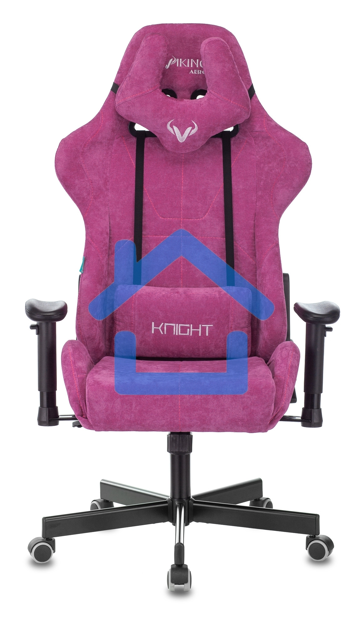 Кресло игровое Бюрократ VIKING KNIGHT LT15 FABRIC малиновый крестовина металл/пластик