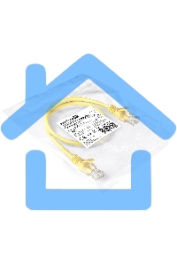 Патч-корд ExeGate EX286376RUS UTP-RJ45-RJ45-5e-0,5M-LSZH-YL, UTP, cat.5e, LSZH, 0.5м, желтый
