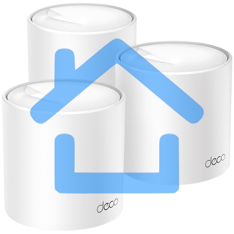 Бесшовный Mesh роутер TP-Link Deco X50(3-Pack) AX3000 10/100/1000BASE-TX (упак.:3шт)