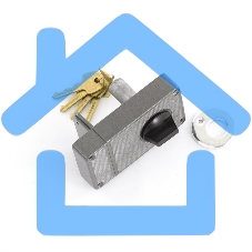 Замок накладной СИБРТЕХ ЗВ-5,цилиндровый91671