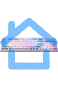 Клавиатура Defender Hawk GK-418 проводная, USB, белый/голубой