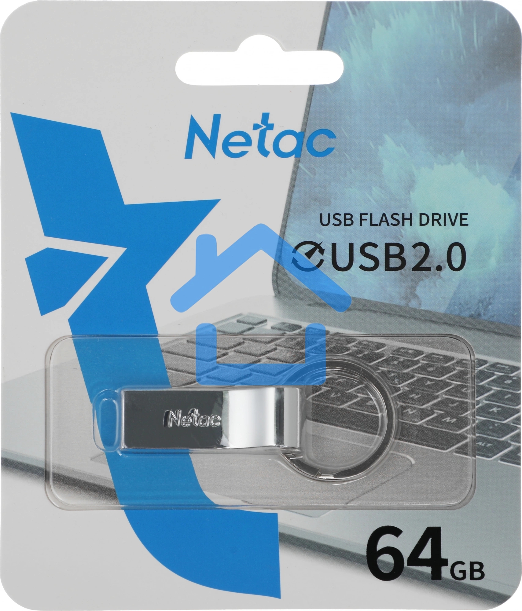 Флешка USB R/W Drive Netac U275 USB2.0 64Gb, retail version