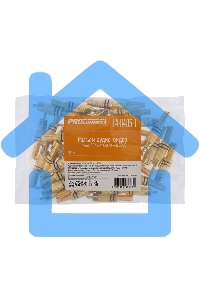 Разъем штекер Proconnect RCA металл пайка ZN черный/красный GOLD