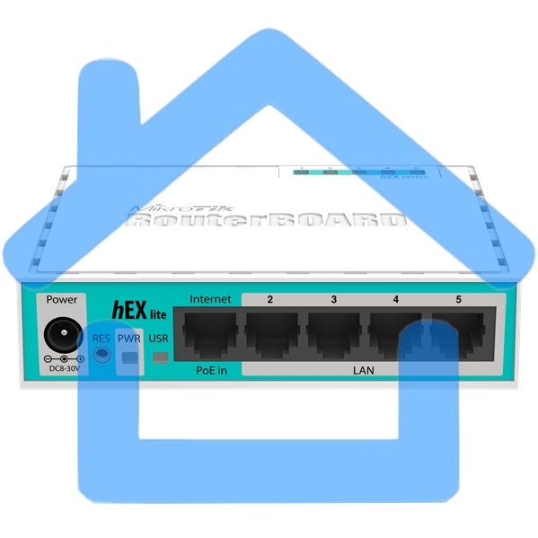 Маршрутизатор MikroTik RB750r2 hEX lite 5x10/100 Mbps