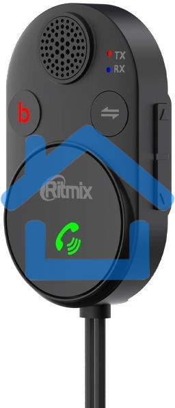 Автомобильный FM-модулятор Ritmix BTR-200 черный BT USB (80002461)