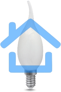 Лампа светодиодная Gauss Filament Свеча на ветру E14 5Вт 2700К OPAL