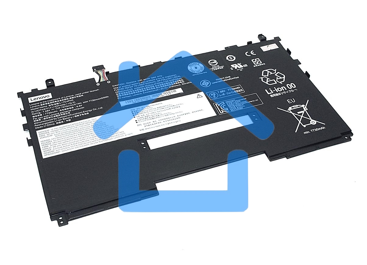 Аккумуляторная батарея для ноутбука Lenovo Yoga C630 7.68V 7820mAh