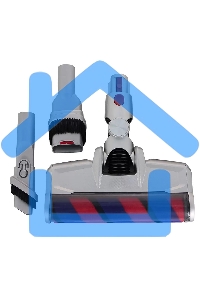 Пылесос вертикальный Sharp ECSB72RS серебристый/красный, питание от аккумулятора, 95 Вт, уборка сухая, пылесборник 1 л, работа от АКБ max 36 мин