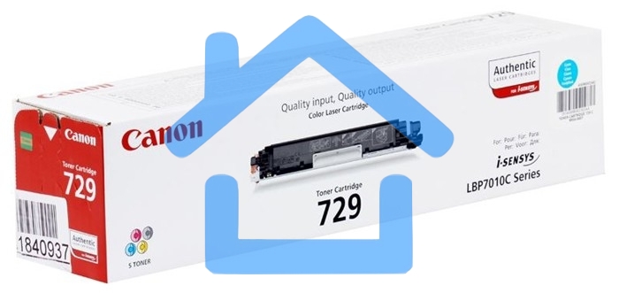 Картридж лазерный Canon Cartridge 729C (4369B002) голубой (1000 стр.) для Canon i-Sensys LBP-7010C/7018C
