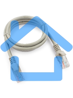 Патч-корд UTP Cablexpert кат.5e, 1м, литой, многожильный (серый)