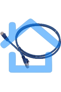 Патч-корд Lanmaster LAN-PC45/U6-2.0-BL вилка RJ-45-вилка RJ-45 кат.6 2м синий LSZH (уп.:1шт)