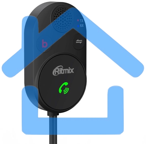 Автомобильный FM-модулятор Ritmix BTR-200 черный BT USB (80002461)