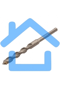 Бур по бетону Denzel двойная спираль, Cobalt W-tip, 16x160 мм, SDS PLUS