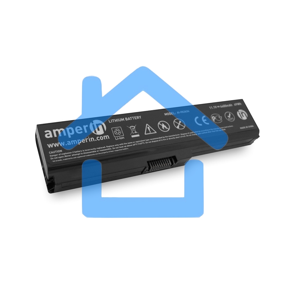 Аккумуляторная батарея Amperin для ноутбука Toshiba Satellite L750 11.1V 4400mAh (49Wh)