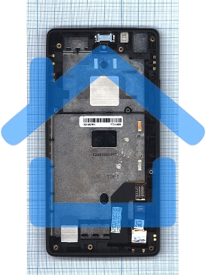 Дисплей для Yota YotaPhone 1 C9660 черный с рамкой