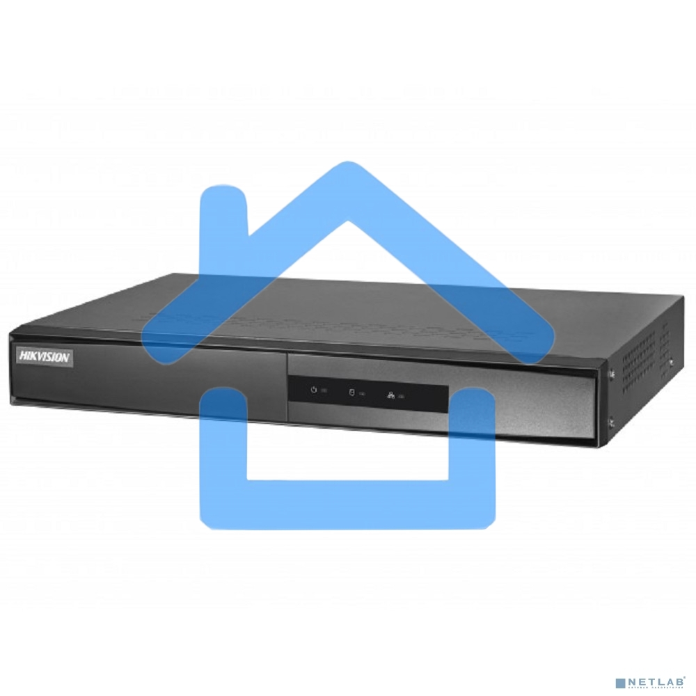 Видеорегистратор 4-х канальный IP c PoE, 1 VGA до 1080Р, 1 HDMI до 1080Р, двустороннее аудио, 1 SATA для HDD до 6Тб, 4х100M PoE, 1 RJ45 10M/100M, 2 USB, -10°C...+55°C, DC48В, 10Вт макс (без HDD), ≤1кг (без HDD)