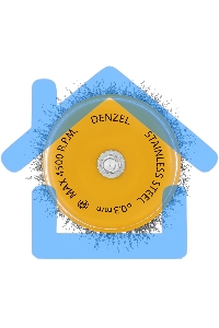 Щетка для дрели Denzel 75 мм, чашка, со шпилькой, нержавеющая витая проволока