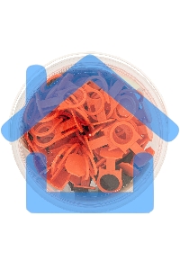 Комплект зажим + клин для системы выравнивания плитки СВП Кольцо, 50/50 шт. в ведре Сибртех
