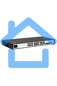 Коммутатор управляемый SNR уровня 2+, 24 порта 10/100/1000Base-T, 4 порта 1/10G SFP+