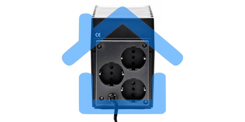 Источник бесперебойного питания Powercom Raptor RPT-800A EURO 480Вт 800ВА черный