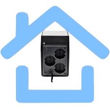 Источник бесперебойного питания Powercom Raptor RPT-800A EURO 480Вт 800ВА черный