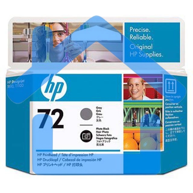 Печатающая головка HP №72 C9380A фото черный/серый печатающая головка для HP DJ T1100/T610