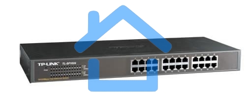 Сетевой коммутатор TP-Link SMB TL-SF1024 Коммутатор 24-port 10/100M Switch, 1U 19-inch rack-mountable steel case