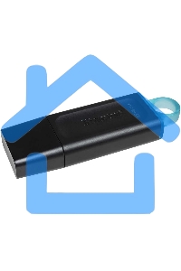 Флешка USB Kingston 64 Gb USB 3.2 Gen 1 DataTraveler Exodia черный/бирюзовый