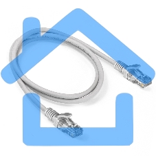 Патч-корд ExeGate EX286381RUS UTP-RJ45-RJ45-5e-1M-LSZH-GY, UTP, cat.5e, LSZH, 1м, серый