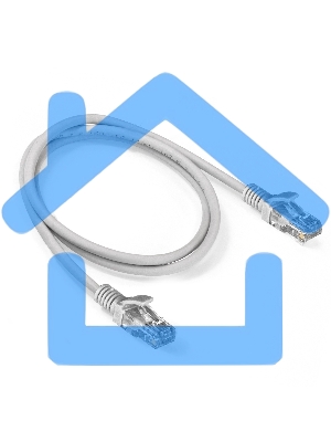 Патч-корд ExeGate EX286381RUS UTP-RJ45-RJ45-5e-1M-LSZH-GY, UTP, cat.5e, LSZH, 1м, серый