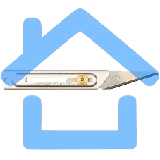 Нож OLFA хозяйственный с выдвижным лезвием, корпус и лезвие из нержавеющей стали, 20мм OL-CK-2