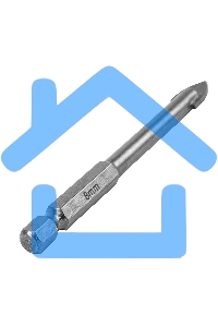 Сверло по керамической плитке и стеклу Matrix, 8 мм, 6-гр хвостовик