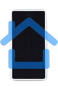 Дисплей для Yota YotaPhone 1 C9660 черный с белой рамкой