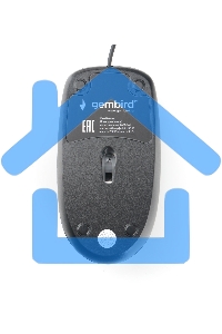Мышь проводная Gembird MOP-200 черный, 1000 dpi, USB, кнопки - 3