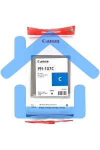 Картридж струйный Canon PFI-107C (6706B001) голубой (130 мл) для Canon iP F680/685/780/785