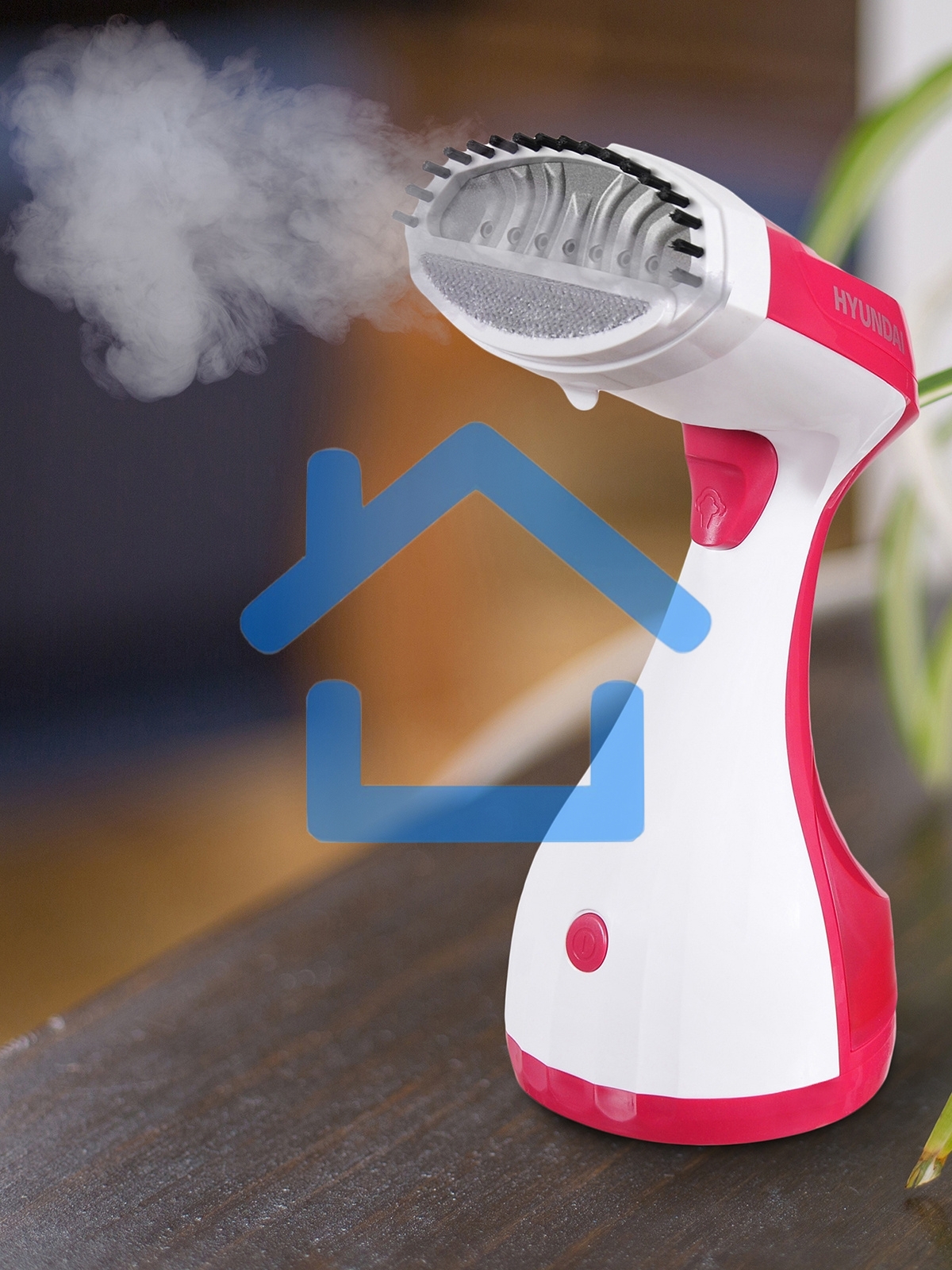 Отпариватель ручной Hyundai H-HS02123 1650Вт белый/вишневый