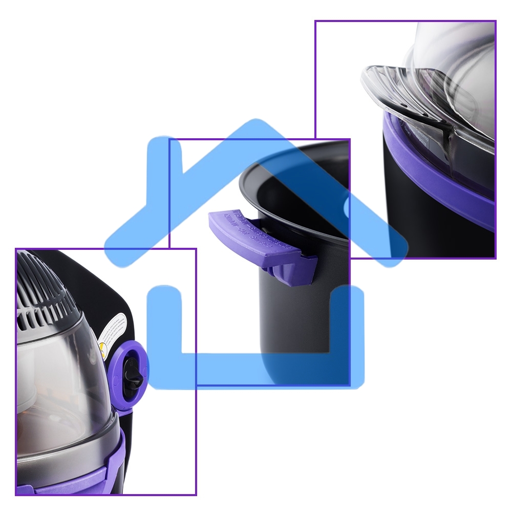 Аэрогриль Kitfort КТ-2219-1 Мощность 1200–1400 Вт.Емкость чаши 10 л. черный