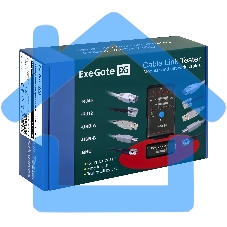 Тестер сетевой ExeGate EX293160RUS EX-T5448 для RJ-45/RJ-11/RJ-12/USB
