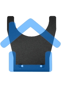 Держатель для угловых шлифмашинок до 210мм, настенный, черный Rexant