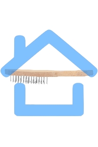 Кордщетка ручная SPARTA 748245 5-рядная металлическая с деревянной ручкой