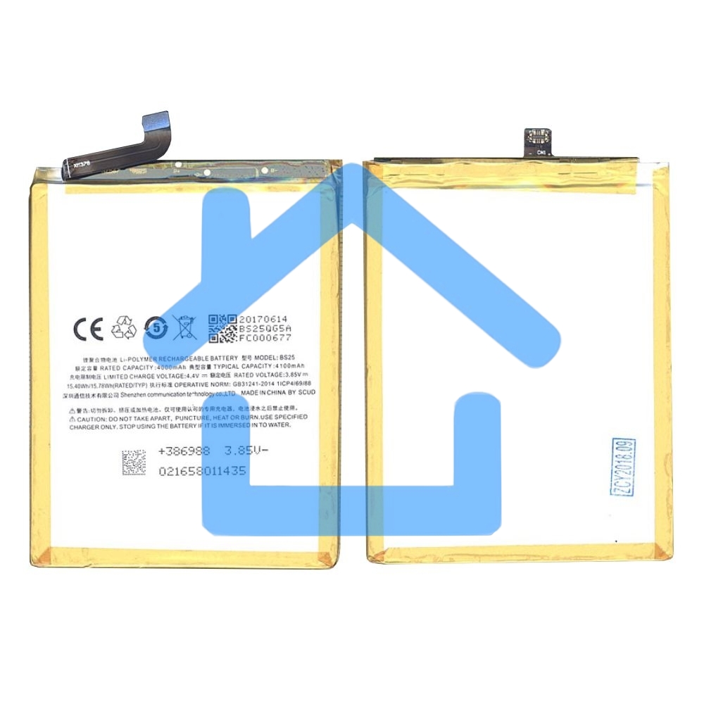 Аккумуляторная батарея BS25 для MeiZu M3 Max 4100mAh / 15.79Wh 3,85V